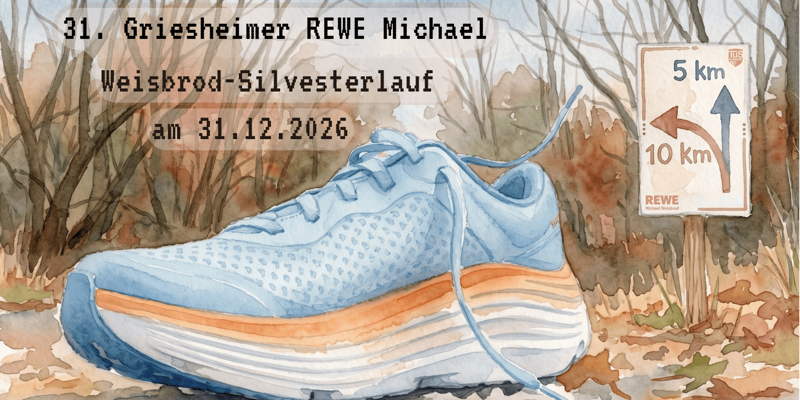 Postkarte 31. Griesheimer REWE Michael Weisbrod-Silvesterlauf