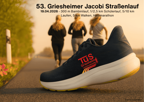 Postkarte Straßenlauf26 53. Griesheimer Jacobi-Straßenlauf