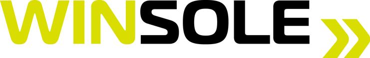 Logo von WINSOLE in Gelb und Schwarz, mit einem stilisierten Pfeil rechts.
