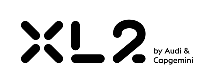 Schwarz-weiße Silhouette eines Eisbären, der auf einem Eisberg steht, umgeben von Wasser.