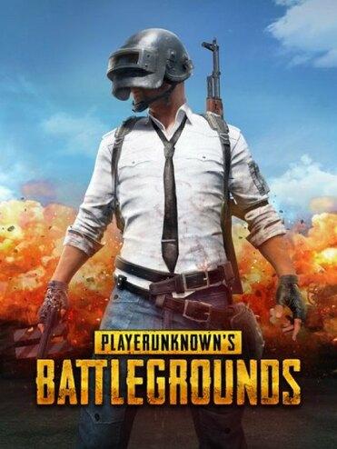 Ein Charakter in strapazierfähiger Kleidung steht vor einer Explosion, mit Waffen in beiden Händen, in einem urbanen Umfeld.