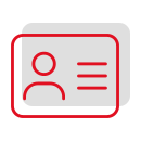 Icon für Mitglied werden, Darstellung eines Ausweises