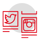 Icon für Social Media Seiten