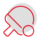 Icon für Sportangebot, Darstellung eines Tischtennisschlägers